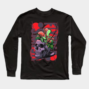 Venus flytrap in a skull Long Sleeve T-Shirt